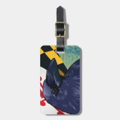 市民のワタリガラス、Nevermoreメリーランド ラゲッジタグ (正面縦)