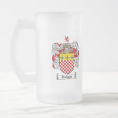 市民の家紋-市民の紋章付き外衣 フロストグラスビールジョッキ (左)