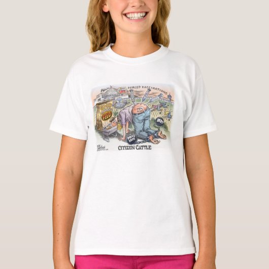 市民の牛人の基本的なTシャツ Tシャツ (正面)