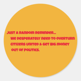 市民の統一されたラウンドステッカー ラウンドシール