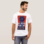 市民の自由WWII 1940 WPA Tシャツ (正面フル)
