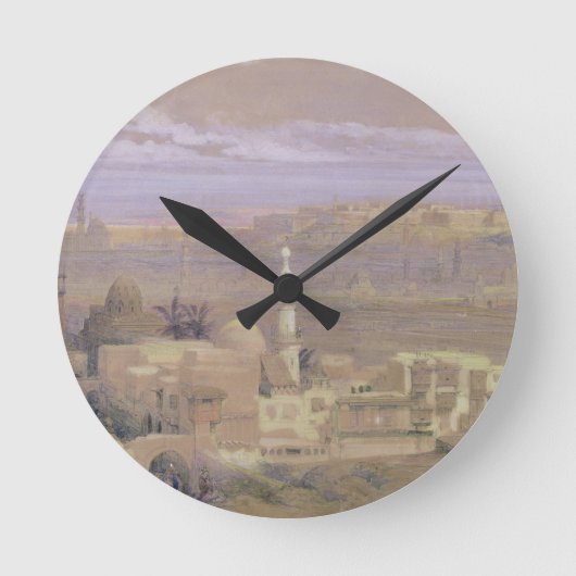 市民の門からカイロに向かって ラウンド壁時計 (正面)