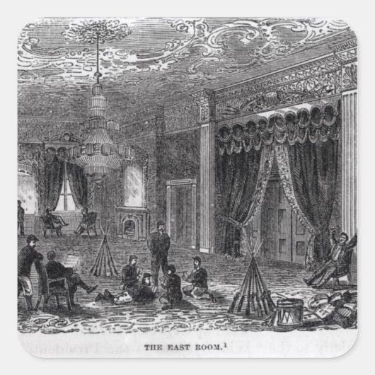 市民の間のホワイトハウスの東室 スクエアシール (正面)