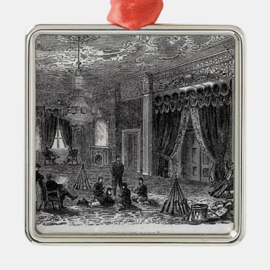 市民の間のホワイトハウスの東部屋 メタルオーナメント (正面)