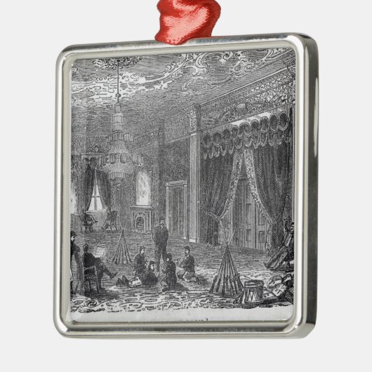 市民の間のホワイトハウスの東部屋 メタルオーナメント (左)