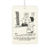 市民アドバイスセンター漫画。女性与えアドバイス カーエアーフレッシュナー (正面)