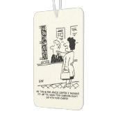 市民アドバイスセンター漫画。女性与えアドバイス カーエアーフレッシュナー (左)