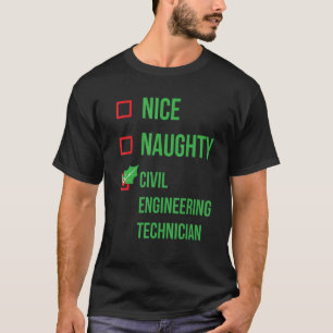 市民エンジニアリングテクニシャンおもしろいパジャマクリスマ Tシャツ
