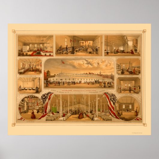 市民ボランティア病院P.S.デュバル1862 ポスター (正面)