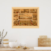 市民ボランティア病院P.S.デュバル1862 ポスター (キッチン)