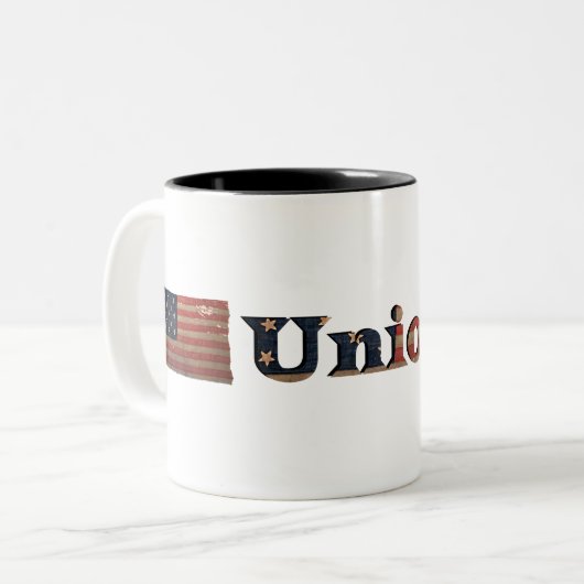 市民戦同盟🇺🇸 ✨ギフト素晴らし軍隊国旗 ツートーンマグカップ (正面左)