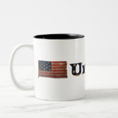 市民戦同盟🇺🇸 ✨ギフト素晴らし軍隊国旗 ツートーンマグカップ (左)