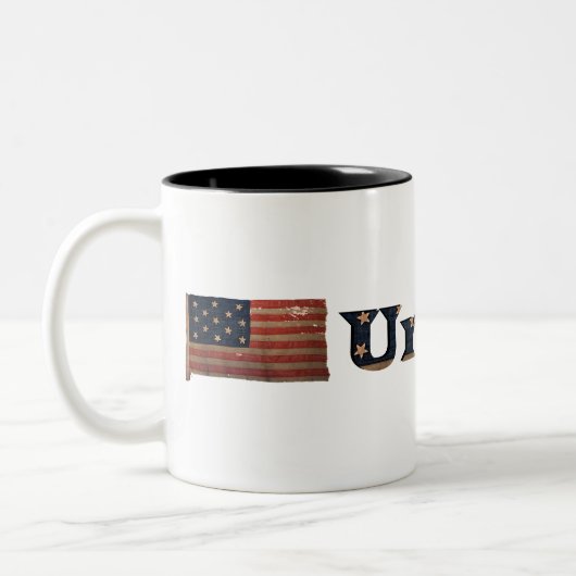 市民戦同盟🇺🇸 ✨ギフト素晴らし軍隊国旗 ツートーンマグカップ (左)