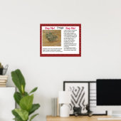 市民権と生活スキルノーと言え！ ポスター (ホームオフィス)