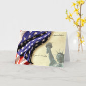 市民権の帰化おめでとう カード (黄色い花)