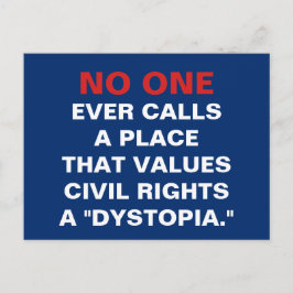 市民権を尊重する場所は決してディストピアではない ポストカード