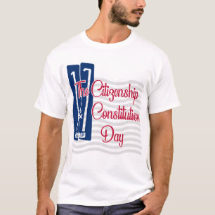 市民権日のTシャツ 憲法日のワイシャツ Tシャツ