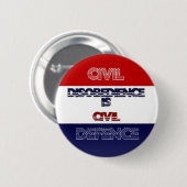 市民的不服従ボタン 缶バッジ (正面&裏面)