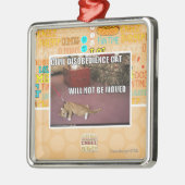 市民的不服従猫 メタルオーナメント (左)