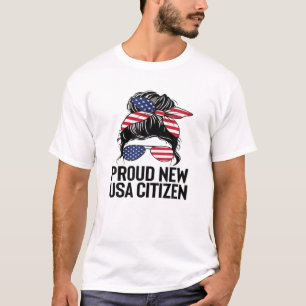 市民誇りを持った米国新市民権贈与U Tシャツ