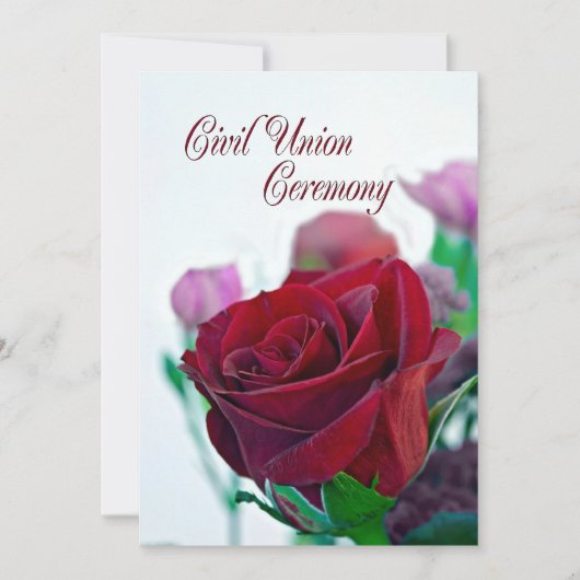 市民連合式の招待 招待状 (正面)