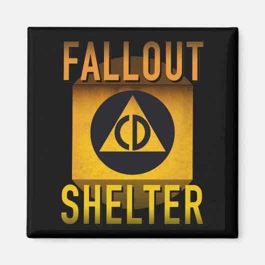 市民防衛フォールアウトシェルター原子力時代グランジ: マグネット (正面)