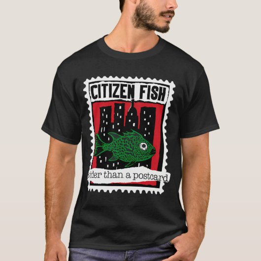 市民魚はポストカードより広い Tシャツ (正面)