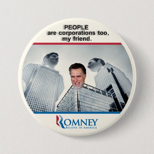 市民Romney 2012年 缶バッジ (正面)