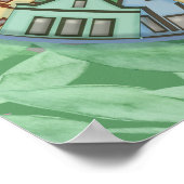 市猫。春。曼荼羅 ポスター (角)