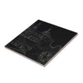 市立建築教会ライオンスケッチ タイル (側面)