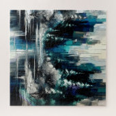 市絵を描冬のシーン1006 ジグソーパズル (横)