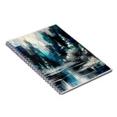 市絵を描冬のシーン1006 ノートブック (右側)