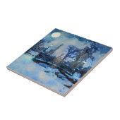 市絵画公園の冬の夜 タイル (側面)