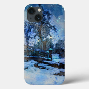 市絵画公園の冬の夜 iPhone 13ケース
