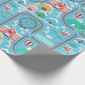 市線と鉄道線 ラッピングペーパー (角)