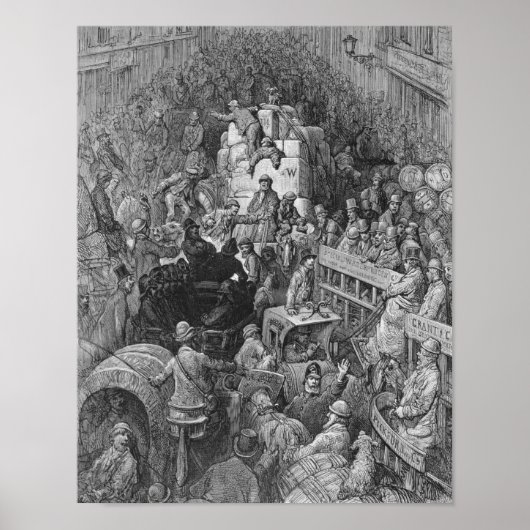 市街の通り ポスター (正面)