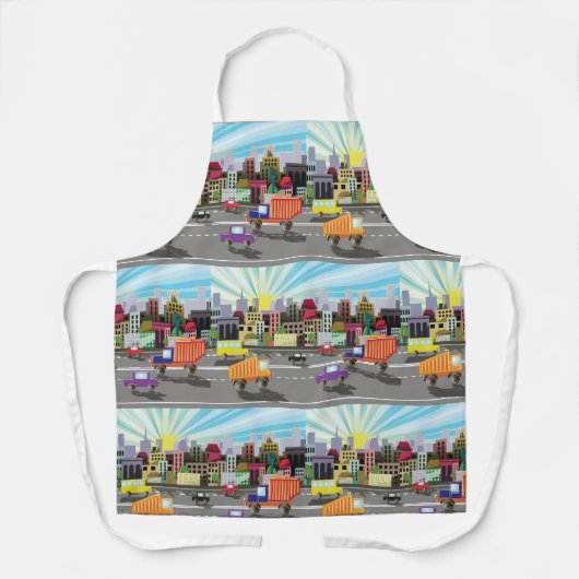 市街並みと交通 エプロン (正面)