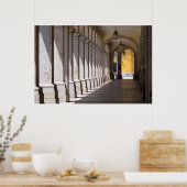 市街地アーチ型廊下 ポスター (キッチン)