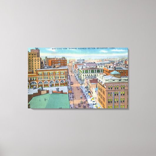 市街地事業部の空中見解 キャンバスプリント (正面)