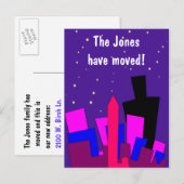 市街地住所はがきの変更 案内ポストカード (正面/裏面)