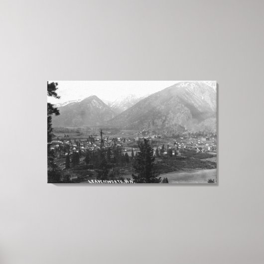 市街地空中景観5 キャンバスプリント (正面)