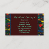 市街生活 – ユニセックス (色の変更) 名刺 (裏面)