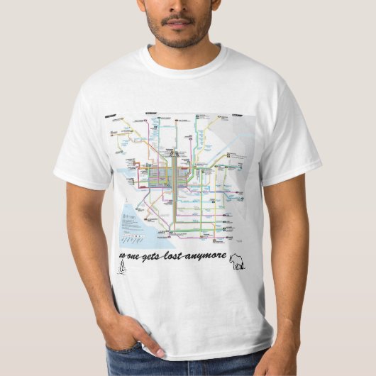 市街電車のワイシャツ Tシャツ (正面)