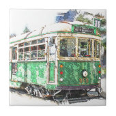 市街電車 タイル (正面)