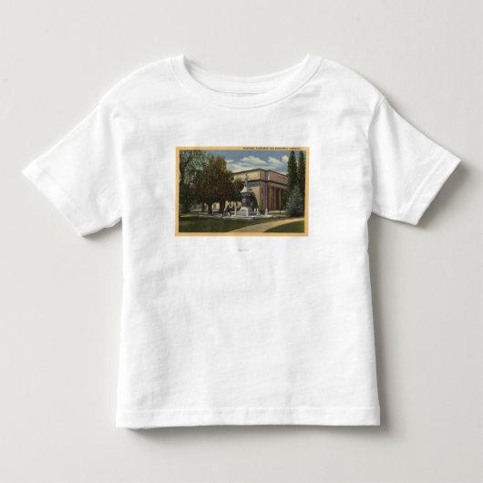 市講堂の眺め トドラーTシャツ (正面)