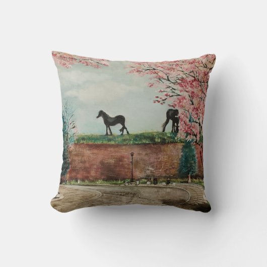 市警の馬 クッション (正面)