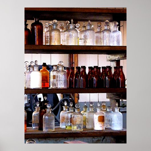 市販の化学物質のボトル ポスター (正面)