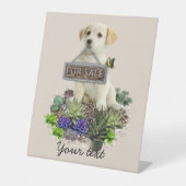 市販の多肉類 台座サイン (正面)