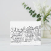 市通り着色はがきギフト ポストカード (スタンド正面)