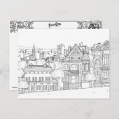 市通り着色はがきギフト ポストカード (正面/裏面)